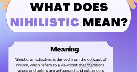 pronounce nihilism|what does nihilistic mean.